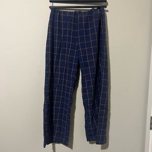 A&F Plaid straight leg pants